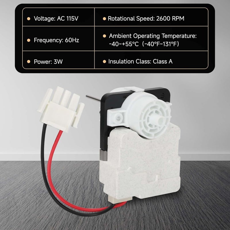 SUMNEW 242077705, 242077702, FDQC18EL4F Evaporator Fan Motor, 5304514392, A03788604 Blower Motor for Frigidaire, Kenmore Refrigerators - Image 5